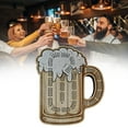 thumbnail image 1 of HUASHENG Wooden Beer Mug Cribbage Board Game 2 In 1 Drinking Game Set With Storage Portable Pub Board For Adults, 1 of 5