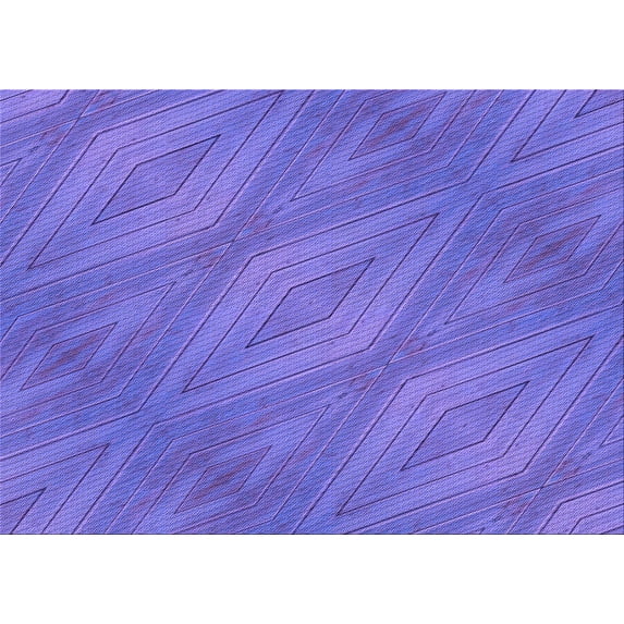 Ahgly Company Machine Washable Indoor Rectangle Transitional Purple Mimosa Purple Area Rugs, 7' x 10'