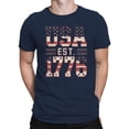 thumbnail image 2 of USA EST 1776 Patriotic Men's T-shirt, 2 of 3