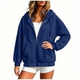 thumbnail image 5 of Chiccall Women's Quilted Texture Half Zip Hoodie Sweatshirt, Drawstring Hood Oversized Long Sleeve Loose Casual Pullover Jacket, 5 of 7