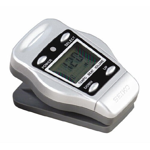 Seiko ClipOn Digital Metronome Silver