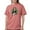 Crimson Red, variant on - Mona Lisa Dog T Shirt - Womens Comfort ColorsĀ® Shirt