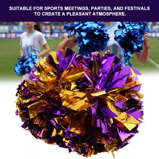 Flower Ball Cheer Dance Accessory, Durable Cheering Poms, 2PCS Parties For Sport Match Sport Games. Festivals