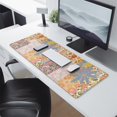 thumbnail image 2 of Long Mouse Pads for Desk,Pioneer Flower Floral Print Pattern Desk Mats on Top Of Desks, Desk Mouse Pad Extra Large with 3mm Non-Slip Base and Stitched Edge for Gaming,Office,Work,Home 31.5"x11.8", 2 of 6