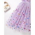 thumbnail image 6 of IBTOM CASTLE Kids Girls Birthday Party Dress Sequins Butterfly Daisy Polka Dots Embroidery Princess Tulle Wedding Pageant Evening Gown, 6 of 8