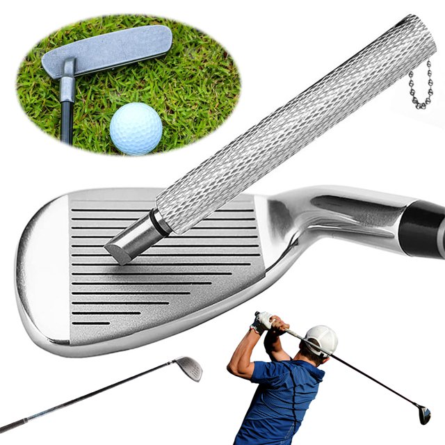 Herramienta Limpieza Y Reranurado Limpiador Palos Golf Útil para Cuñas Hierros