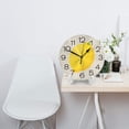 thumbnail image 4 of Zhmjortal Summer Lemon Wall Clock Silent Non-Ticking Kitchen Desk Decor Clock Battery Operated Quartz Analog Round Clocks 10 in for Bedroom Bathroom Living Room, 4 of 7