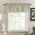 thumbnail image 2 of Green Brown Wildflowers Rod Pocket Curtain Valance, Modern Floral Butterfly Plant Farmhouse Window Valance for Living Room, Bedroom, Kitchen 42"W x 12"L, 2 of 9