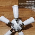 thumbnail image 2 of E27 Lamp Base Adjustable Bulb Splitter Light Converter Adapter Replacement Extension Portable Holder for Office Workshop 3 in 1, 2 of 7