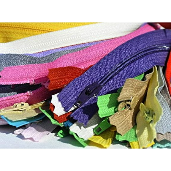 Zipperstop Wholesale Authorized Distributor Ykkâ® 9 Inch Ykk Zippers #3 Skirt & Dress Assortment Of Colors (100 Zippers / Pack)