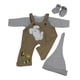 thumbnail image 2 of de Manera + Pantalones Tirantes + Sombrero + Calcetines Rayadas para 22 - 23 Reborn, 2 of 9