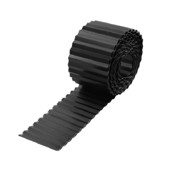 Bordes para jardines, bordes para césped, bordes para cercas de jardín Negro