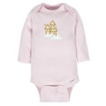 thumbnail image 2 of Assorted Long Sleeve Onesies Bodysuits, 6pk (Baby Girls), 2 of 10