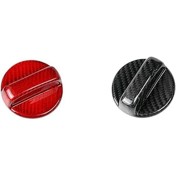 Real Hard Dry Carbon Fiber Fuel Tank Cap Compatible For Subaru BRZ 2021-2023 WRX STI XV Forester Outback Legacy Crosstrek modification(Red Carbon)