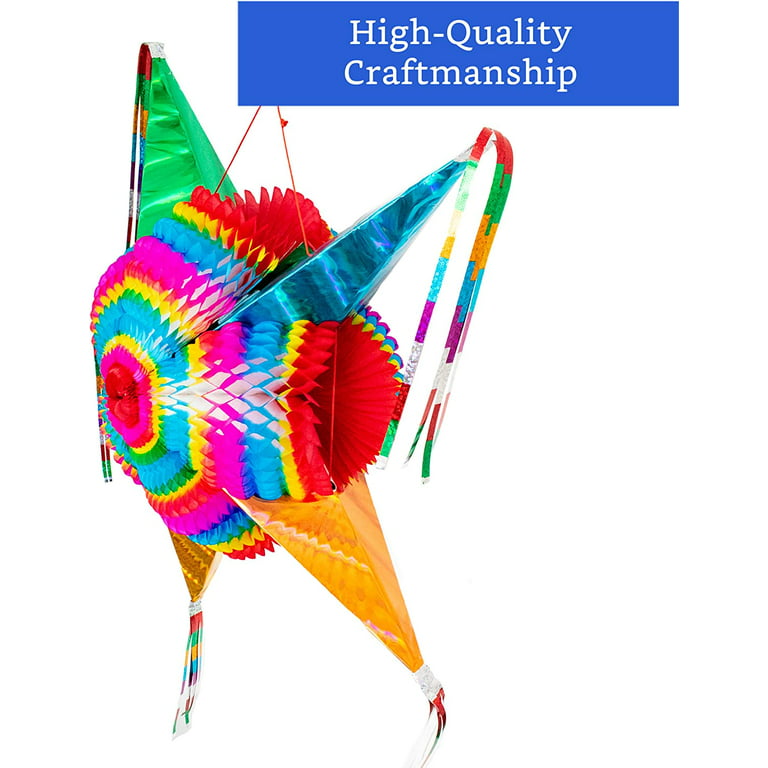 Mexican Piñata (X-Large 36 inches) - Authentic Handmade Foldable Large  Pinata for Birthday Party - Piñatas para Cumpleaños - Mexican Pinata for  Kids 