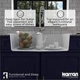 thumbnail image 7 of QT-712 Drop-In Quartz Composite 33 in. 1-Hole Single Bowl Kitchen Sink Kit in White, 7 of 7