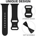 thumbnail image 5 of ALMNVO 6Pack Silicone Band for Aplle Watch Bands 49mm Ultra 44mm 45mm 41mm 40mm 38mm 42mm Women Men, Sport Band Adjustable Elastic Breathable Wristbands for iWatch Series 8 7 SE 6 5 4 3 2 Accessories, 5 of 11