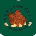 thumbnail image 4 of Inktastic Future Chicken Farmer-Mother Hen and Chicks Boys or Girls Baby Bib, 4 of 4