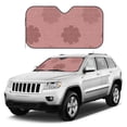 thumbnail image 3 of YFYANG Front Windshield Sun Shade, Pink Polka Dot Flowers Foldable Car Visor for Cars, Trucks, SUVs, Medium, 3 of 9