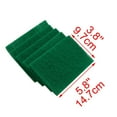 thumbnail image 2 of Uxcell 14.7 x 9.7 x 0.7cm Home Kitchen Bowl Dish Wash Clean Scrub Sponge Cleaning Pads Green 20Pcs, 2 of 3