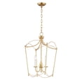 thumbnail image 1 of Maxim Plumette 3-Light Gold Leaf Pendant Light for Dining or Entryway, 1 of 1