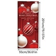 Rovga Christmas Door Cover Decoration Tapestry Holiday Party Door