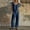 Navy, variant on Church Outfits for Women Pilates Sets Women's Spring and Summer Casual Round-Neck Short Sleeved Top Work Pants and Solid- Suit Beige S
