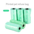 thumbnail image 2 of Perro 5 Rollos Portátil Impreso Mascota Cachorro Perro Gato Residuos Limpio Caca Recoger Bolsas De Basura, 2 of 5