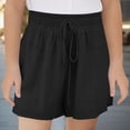 thumbnail image 2 of UAYOTSE Girls Casual Loose Fit Solid Color Shorts For Everyday Outdoor And Sports Activities Comfortable Breathable Summer School Uniform Pants,Sizes 7-8 Years, 2 of 6