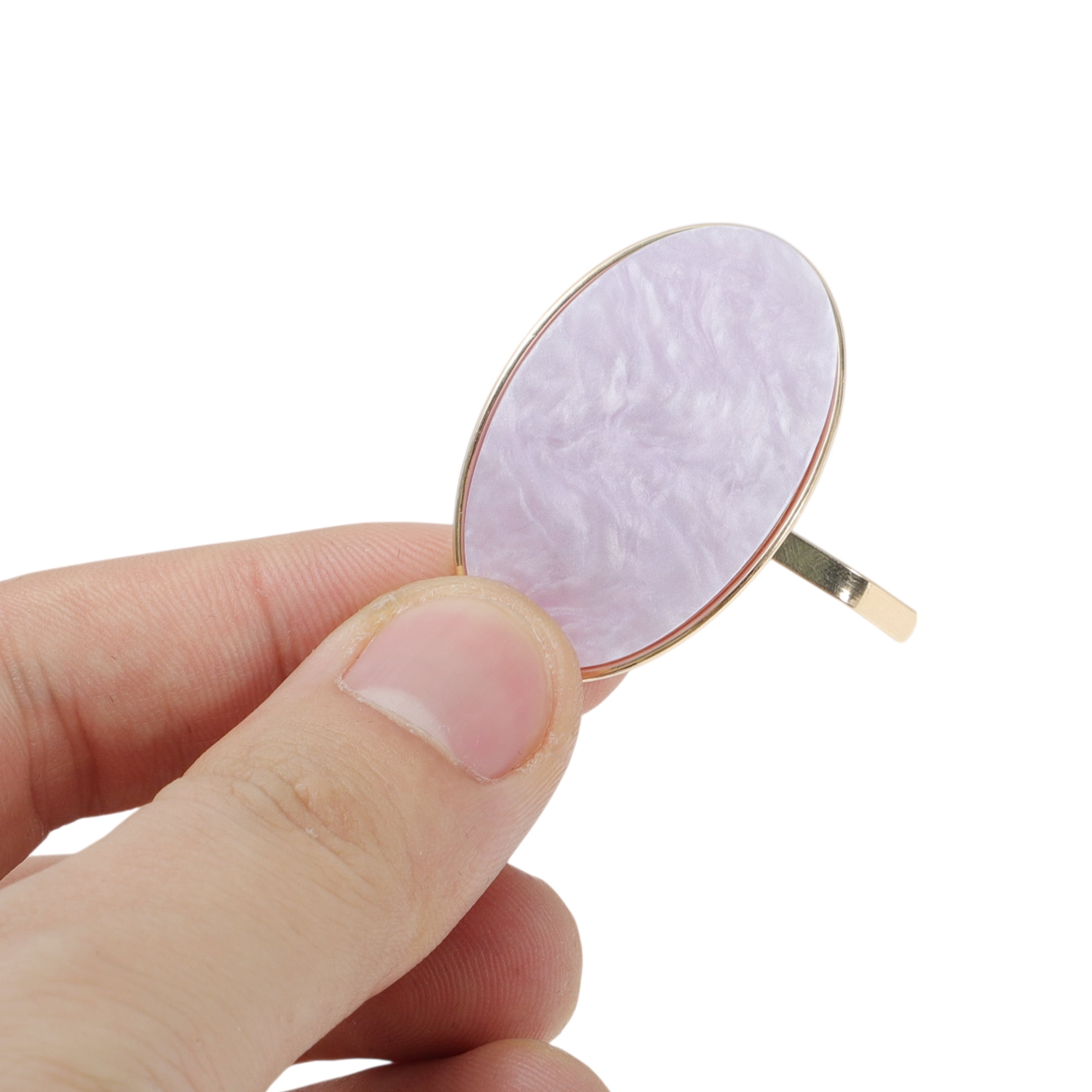 Unique Bargains Stylish Oval Ponytail Buckle Hair Clip for Women 1 Pc Purple