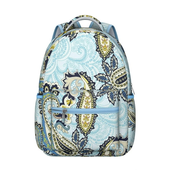 Chic Paisley Pattern Lightweight Backpack - Spinal Support & Comfortable