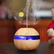 200ml Office Car Home Bedroom USB Aroma Essential Oil Diffuser Wood Grain Humidifier