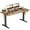 Rustic Brown, variant on edx Electric Standing Desk, Height Adjustable Desk, 40 x 24 Inches Ergonomic Stand up Desk with Memory Preset and T-Shaped Metal Bracket for Home Office