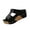 Black, variant on Cork Bottom Comfort Sandals, Women's Platform Wedge Sandals,Comfortable Walking Peep-Toe Cork Casual Dressy Summer Lightweight Wide Width Shoes Orthopedic Sandal With Adjustable Ankle Strap, Coffee 6
