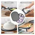 thumbnail image 7 of Naloa Orchids Flowers Silicone Pot Holders, Oven Mitts Heat Resistant Hot Pads, Non Slip Pot Holder for Kitchen Baking and Cooking 9.4 x 7.5 Inches, 7 of 7