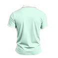 thumbnail image 5 of Men's Moisture Wicking Golf Polo Shirt, Short Sleeve Breathable Quick Dry Shirts for Men Mint Green S, 5 of 8