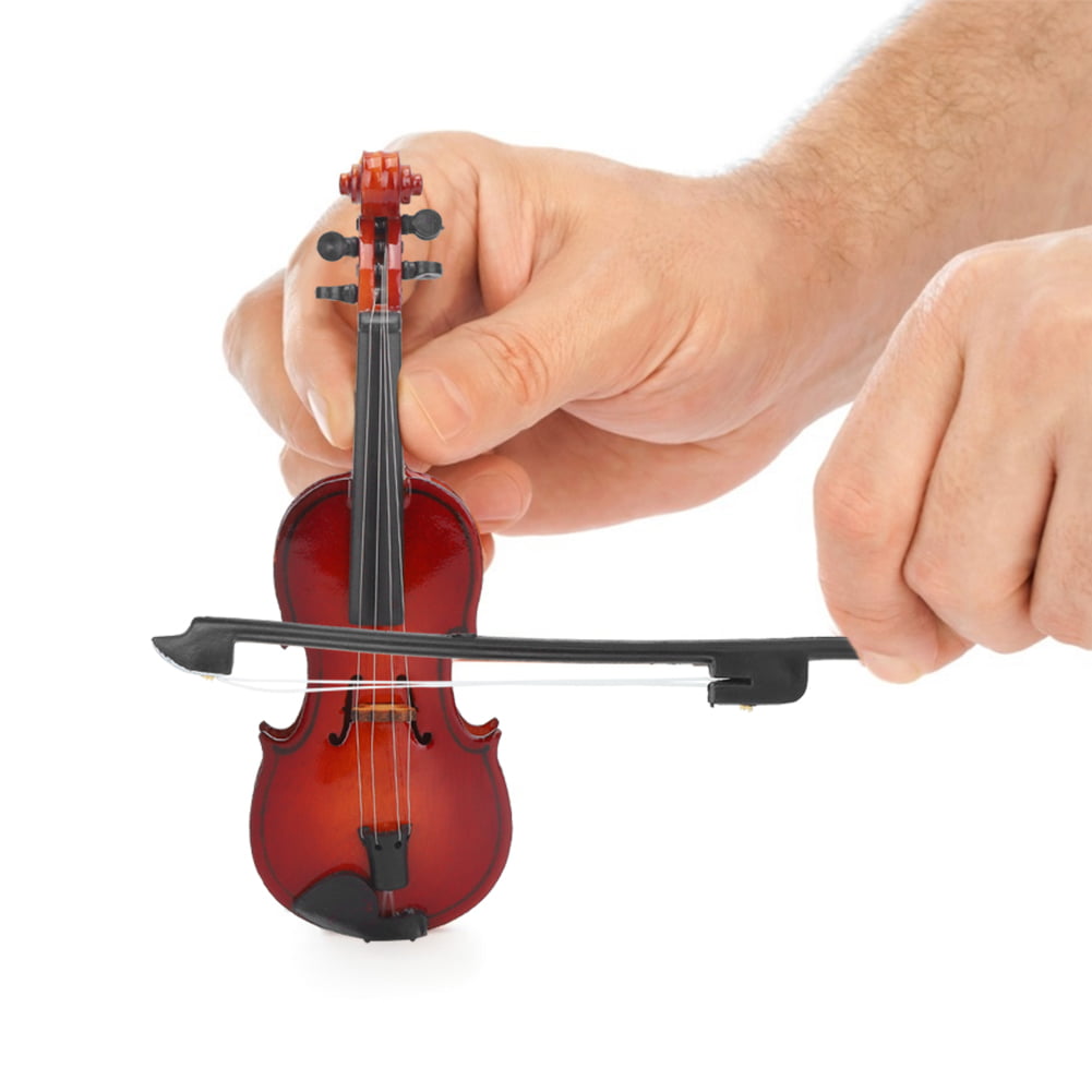 1/6 Violin Model Action Figure Dollhouse Accessory Musical Instrument Decor 