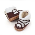 thumbnail image 2 of Infant Winter Snow Boots Warm Lambs Wool Baby First Walker Shoes for Christmas, Baby Shower, 2 of 6
