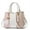 White, variant on Purses and Handbags Top Handle Satchel Shoulder for Women's Large Capacity Color Block Messenger Tote Bags