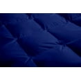 thumbnail image 3 of All-Season Super Soft Comforter Alaskan King 132 by 120 inch Royal Blue Solid, 400 GSM Microfiber, 1 Piece Quilted Box Comforter Set, 3 of 8