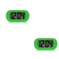 thumbnail image 3 of Matsuzay Despertador LED Luz nocturna Escritorio Silicona Shell Relojes Bell Home Verde 2Conjunto, 3 of 6