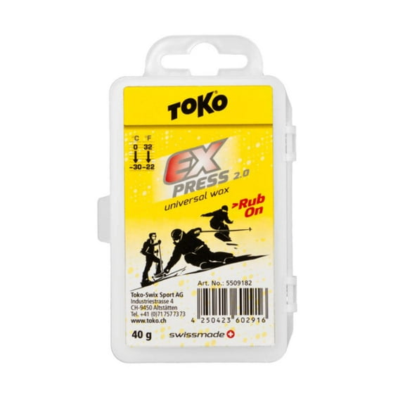Toko Express Rub-on Ski Snowboard Wax 2.0 40g