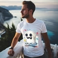 thumbnail image 5 of Men Summer CasualGhost (1) Graphic Print Round Neck Short Sleeve T Shirt Tee Tops Basic Vacation Wear Sizes XS-5XL, 5 of 5