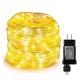 thumbnail image 3 of Luces LED de cuerda de 20 m y 200 LED de bajo voltaje para exteriores, impermeables, con enchufe para iluminación de terraza, patio, piscina, paisaje navideño, 3 of 5