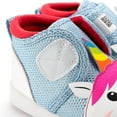 thumbnail image 6 of ikiki Unicorn Squeaky Toddler Shoes | White/Sparkly Blue, 6 of 8