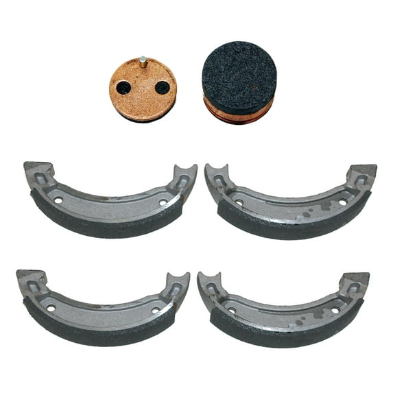 Factory Spec, (2)FS-126 (1)FS-416, Front Brake Shoes & Rear Brake Pads for Yamaha fits 1988-2002 Blaster 200 YFS200