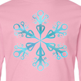 thumbnail image 4 of Inktastic Icy Blue Winter Snowflake Long Sleeve Youth T-Shirt, 4 of 5