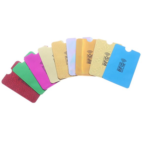 10Pcs Mixed RFID Bank Card Case Protection Shielding NFC Anti-Theft Card Holder