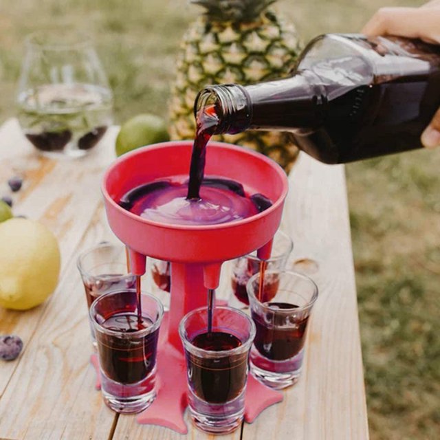 Dispensador de 6 vasos de chupitosoporte para vinowhiskylicorherramientas para fiestas (rosa) Ndcxsfigh Nuevos Originales