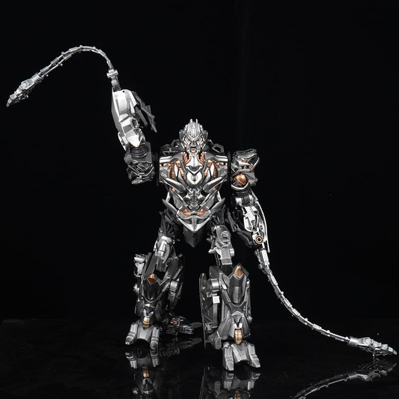 New Megatron Figure, Movable Replacement Face Megatron Action Figures 21cm/8.3inch PVC Character Figurine Cosplay Model Handicrafts for Anime Fans Gift